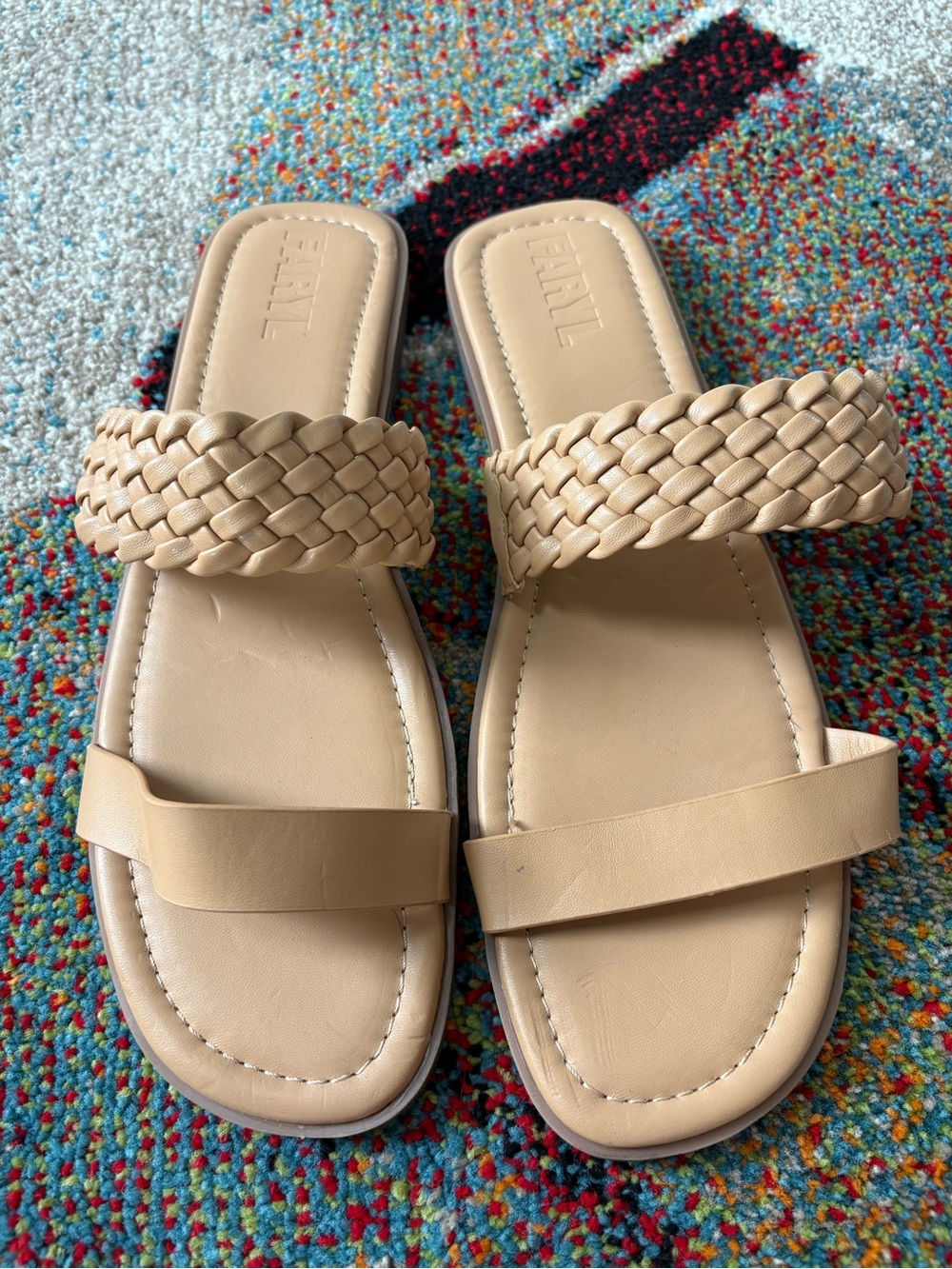 Faryl Tan Braided Slide Sandals - Women
